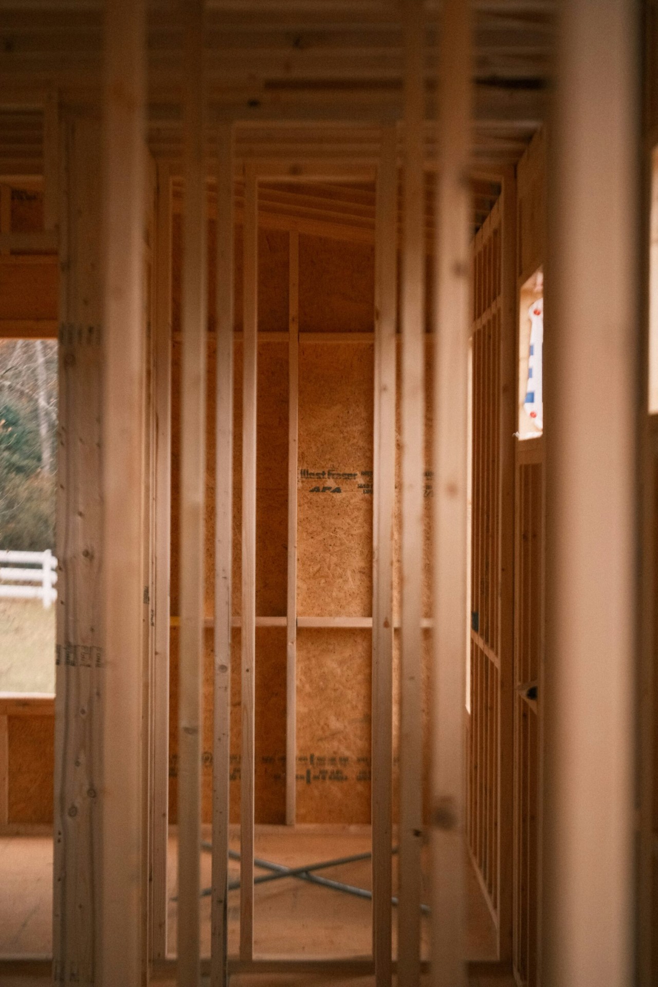 Home framing under construction by Homez Remodel